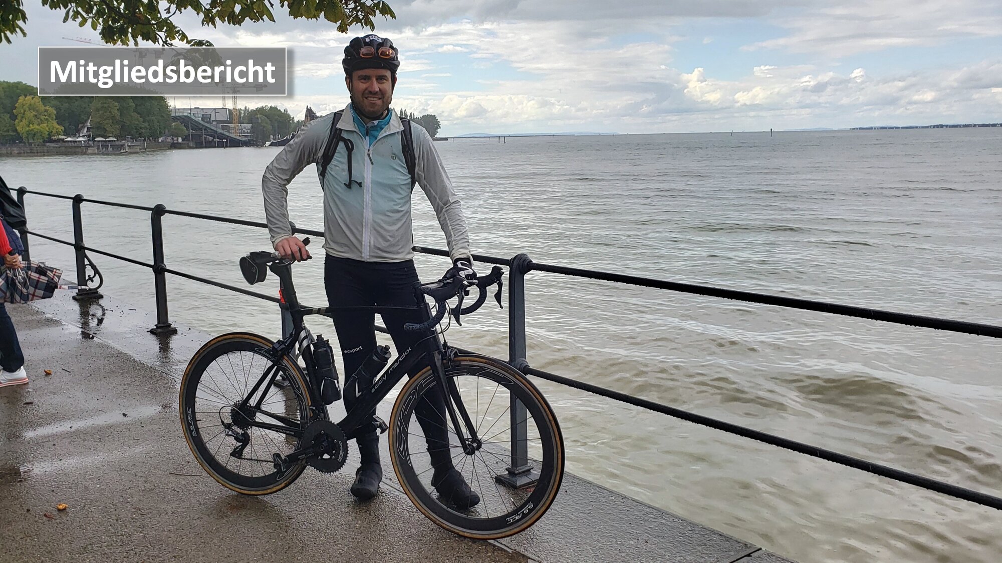 Michael beim Bodensee (Regen-) Radmarathon 2022